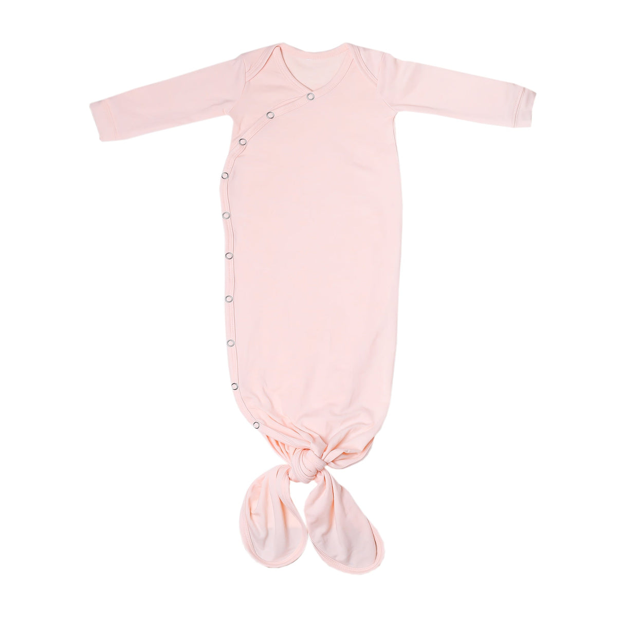 Newborn Knotted Gown- Blush by Copper Pearl
