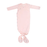 Newborn Knotted Gown- Blush by Copper Pearl