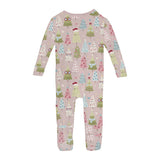 Print Convertible Coverall- Baby Rose Cute Trees by Kickee Pants