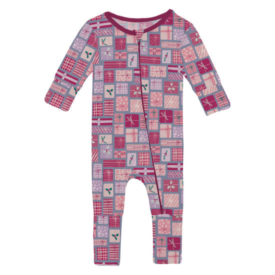 Print Convertible Coverall- Moonlight Christmas Gifts by Kickee Pants