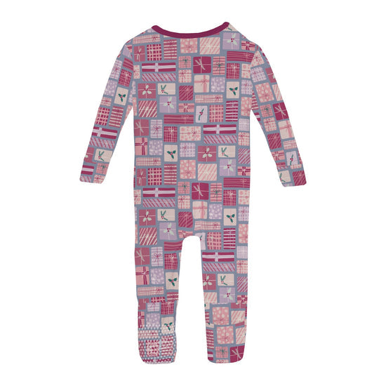 Print Convertible Coverall- Moonlight Christmas Gifts by Kickee Pants