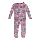 Print Convertible Coverall- Moonlight Christmas Gifts by Kickee Pants