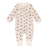 Organic Footless 2-Way Zipper Romper in Doe-a-Deer by L'ovedbaby