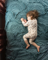 Organic Footless 2-Way Zipper Romper in Doe-a-Deer by L'ovedbaby