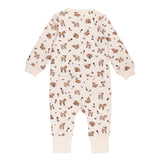 Organic Footless 2-Way Zipper Romper in Doe-a-Deer by L'ovedbaby