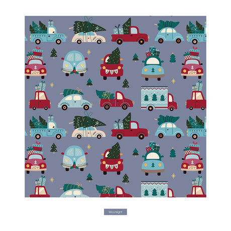 Print Convertible Coverall- Moonlight Christmas Cars & Trucks by Kickee Pants