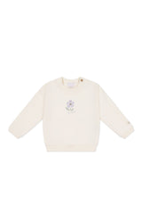 Organic Cotton Bobbie Sweatshirt - Parchment Lola by Jamie Kay