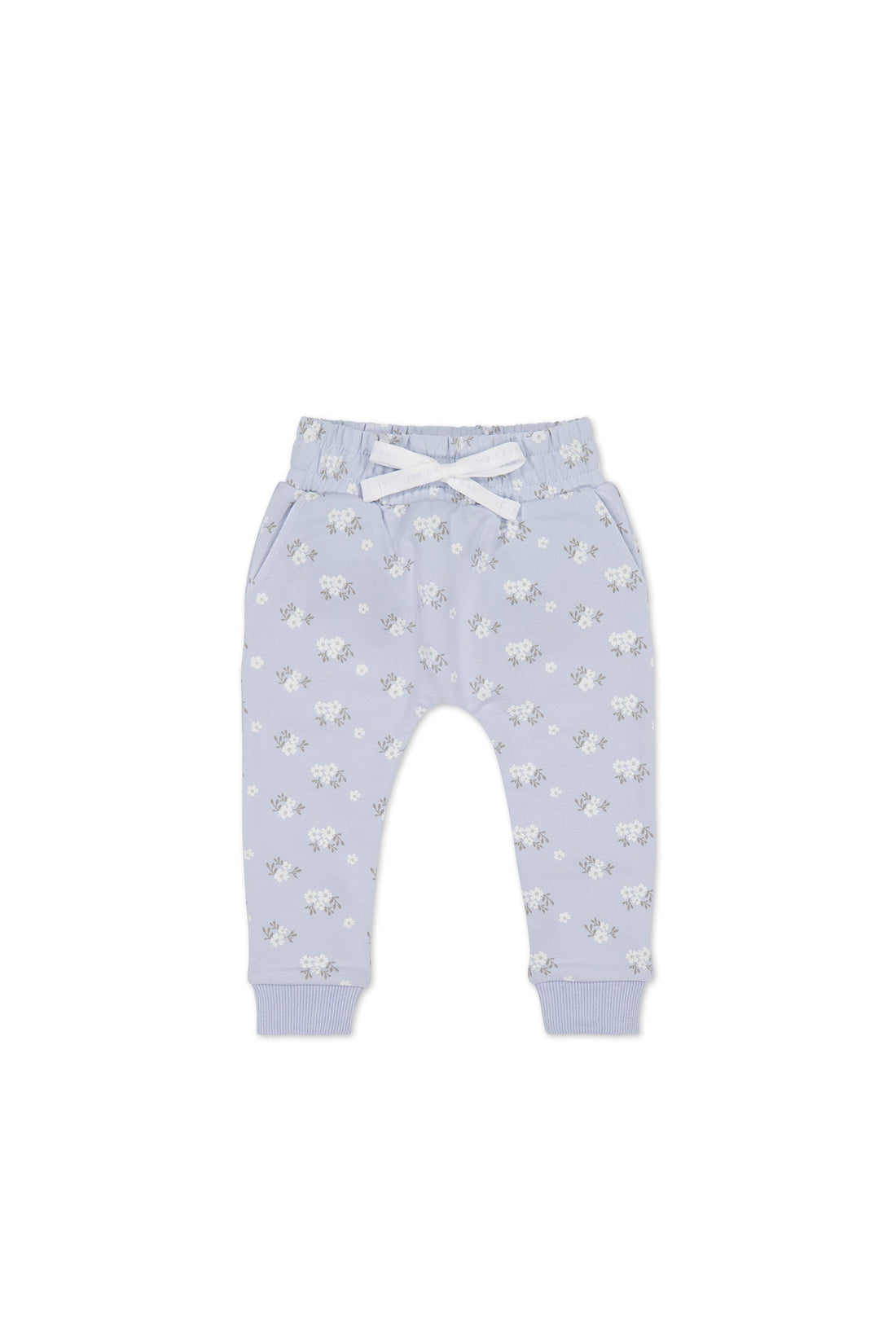 Organic Cotton Morgan Track Pant - Rose Floral Smoke by Jamie Kay