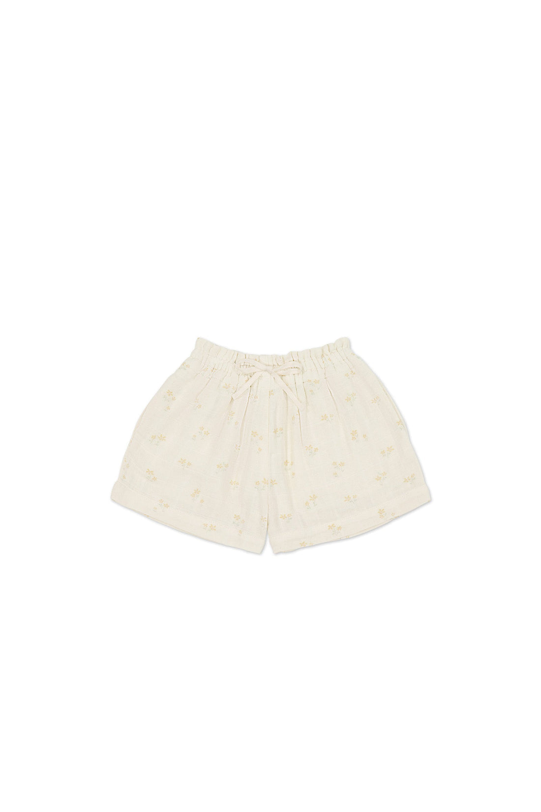 Organic Cotton Muslin Elodie Short - Pauline Chamomile by Jamie Kay