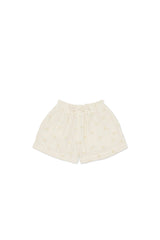 Organic Cotton Muslin Elodie Short - Pauline Chamomile by Jamie Kay