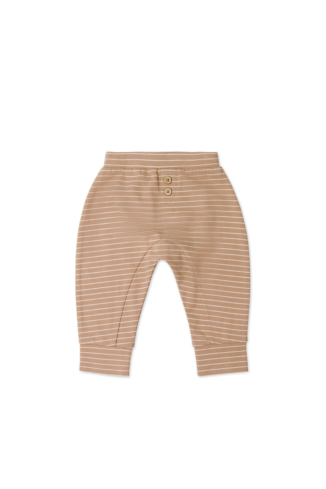 Organic Cotton Shaun Pant - Daily Stripe Pale Terracotta/Buff by Jamie Kay