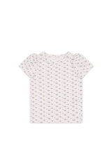 Organic Cotton Tasha Top - Rose Floral Pink by Jamie Kay