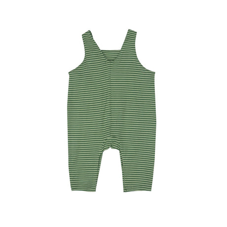 Overalls in Green Stripe by Angel Dear