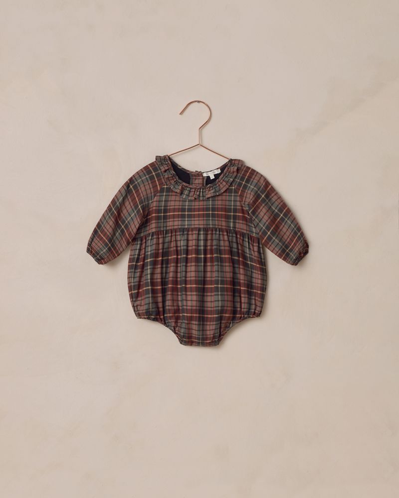Adeline Romper | Winter Tartan by Noralee