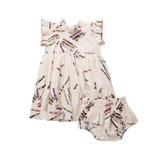 Baby Girls Jennifer Dress Set- Tossed Crayons by Pink Chicken