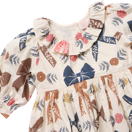 Baby Girls Amara Dress Set- Harvest Bows by Pink Chicken