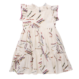 Girls Jennifer Dress- Tossed Crayons by Pink Chicken