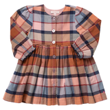 Girls Mae Dress- Harvest Bows by Pink Chicken