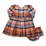 Baby Girls Mae Dress Set- Hayride Plaid by Pink Chicken