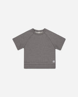 Short Sleeve Sweatshirt || Heathered Grey by Rylee + Cru