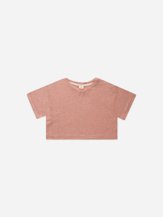Tech Crop Tee || Heathered Lipstick by PLAY X PLAY
