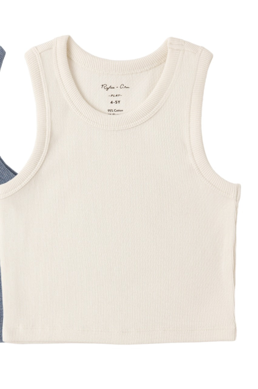 Ribbed Tank || Natural by Rylee + Cru
