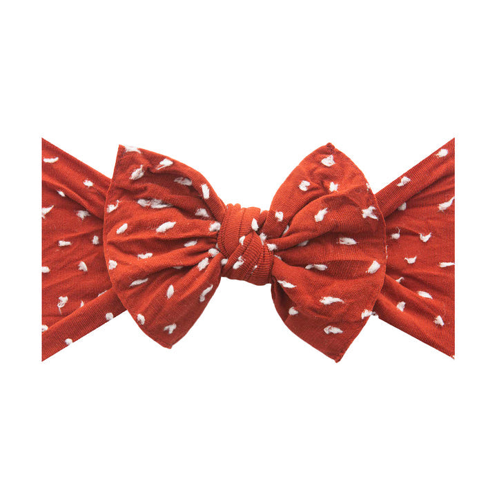 Patterned Shabby Knot: Sienna Dot by Baby Bling