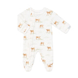 Modal Zipper Footie- Cows by Coccoli