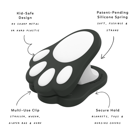 The Safer Clip | Panda Paws by whimSi clips