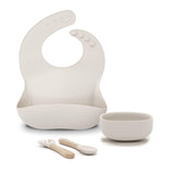 The Starter Kit: Silicone Feeding Set in Mushroom by Paperclip