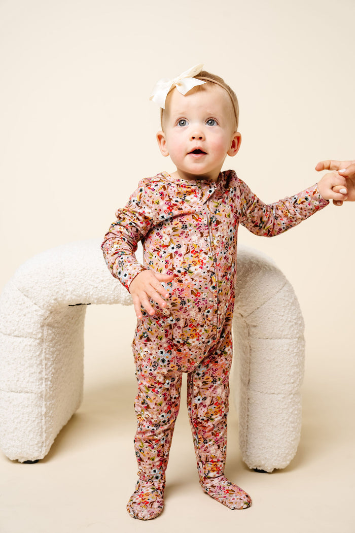 Penelope Zipper Footie by Lou Lou & Company