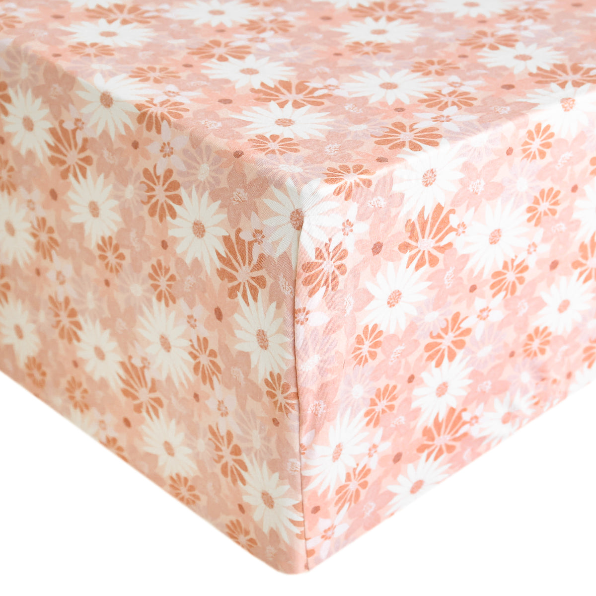 Premium Knit Fitted Crib Sheet in Penny by Copper Pearl