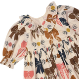 Girls Amara Dress- Harvest Bows by Pink Chicken