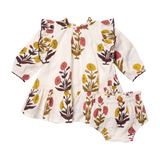 Baby Girls Harper Dress Set- Harvest Dandelion by Pink Chicken