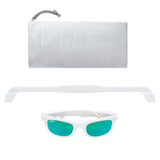 Polarized WeeFarers- White w/ Sea Green by WeeStyle co.
