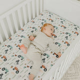 Knit Fitted Crib Sheet in Jo by Copper Pearl