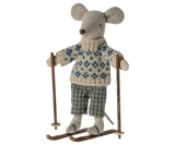 Winter Mouse with Ski Set, Dad by Maileg
