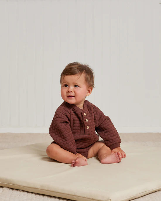 Henley Bubble Romper || Plum by Quincy Mae