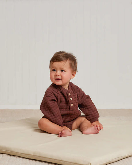 Henley Bubble Romper || Plum by Quincy Mae