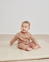 Ace Knit Sweater || Cinnamon Stripe by Quincy Mae
