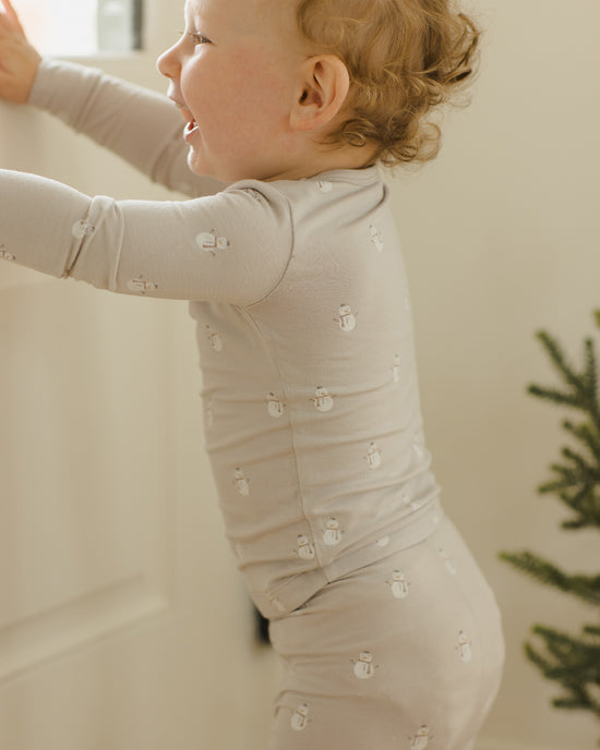 Bamboo Pajama Set || Snowmen by Quincy Mae