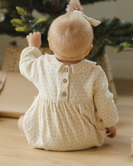 Peter Pan Romper || Polka Dot by Quincy Mae