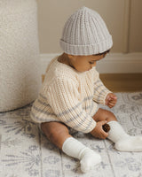 Chunky Knit Beanie || Fog by Quincy Mae
