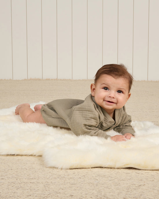 Henley Bubble Romper || Olive by Quincy Mae