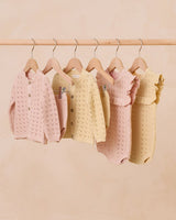 Scalloped Cardigan || Bubblegum by Quincy Mae