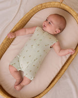 Ribbed Henley Romper || Apples by Quincy Mae