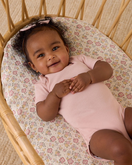 Short Sleeve Bodysuit- Bubblegum by Quincy Mae