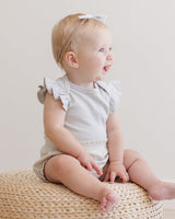 Flutter Sleeve Bodysuit || Sky by Quincy Mae