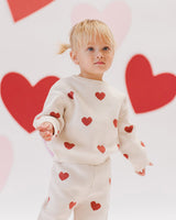 Heart Knit Sweater || Natural by Quincy Mae