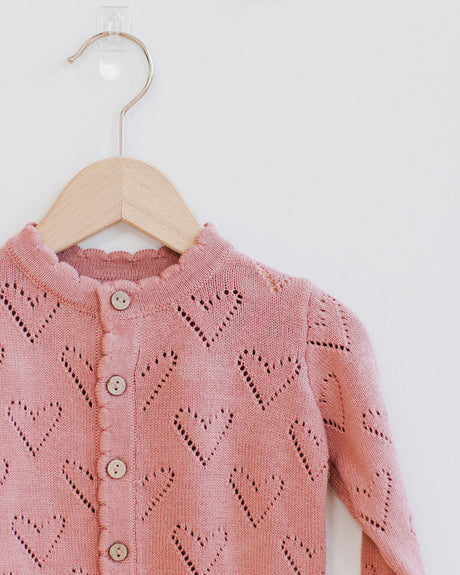 Knit Cardigan || Lipstick by Quincy Mae